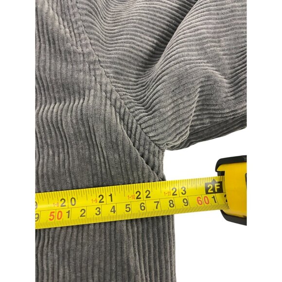 Zara Mens Overshirt Jacket Shirt Size M Gray Corduroy Shacket 1063/383 NWT - Picture 15 of 16